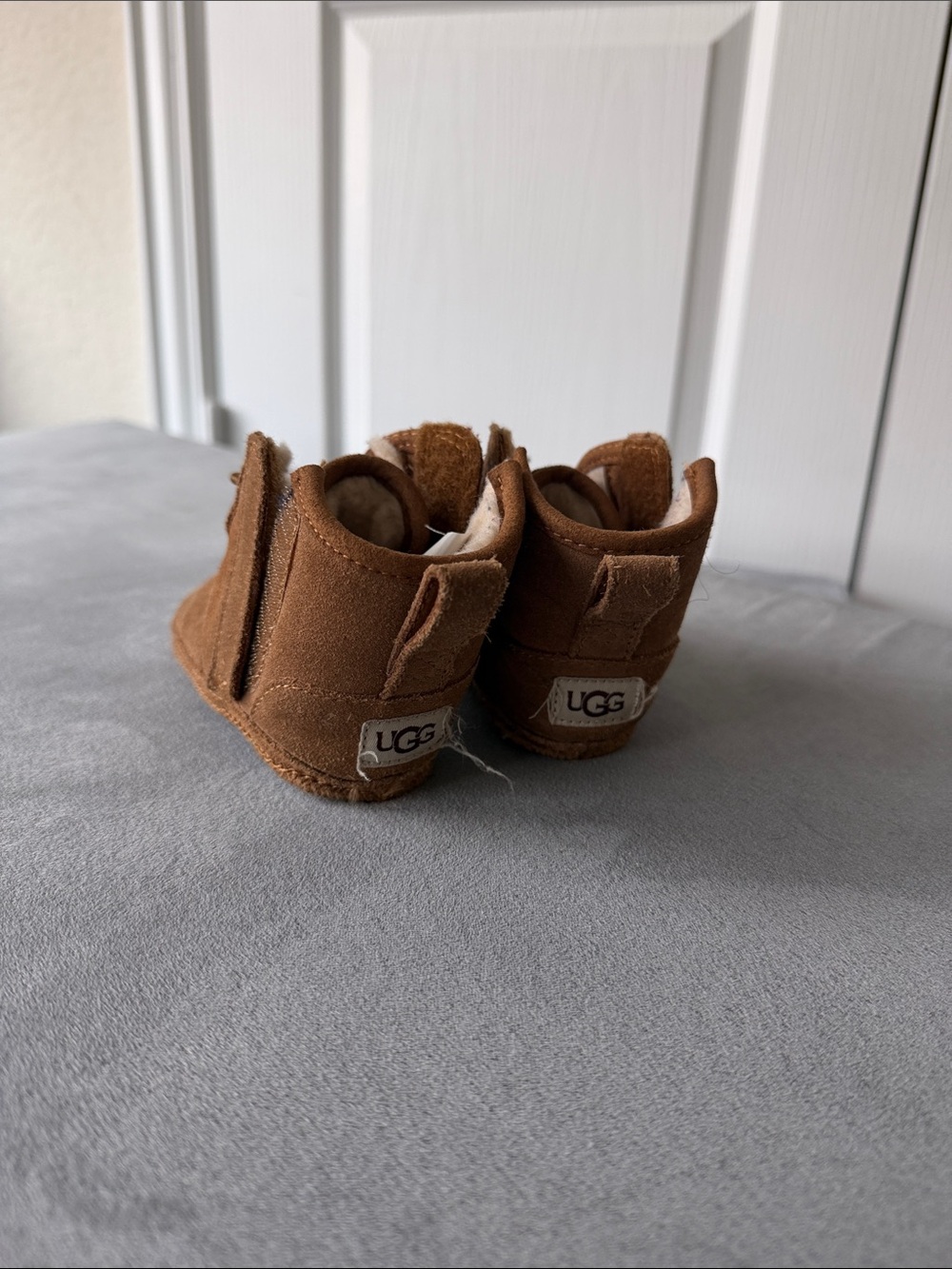 UGG Kids Chestnut Booties - Soft Suede Infant Shoes
